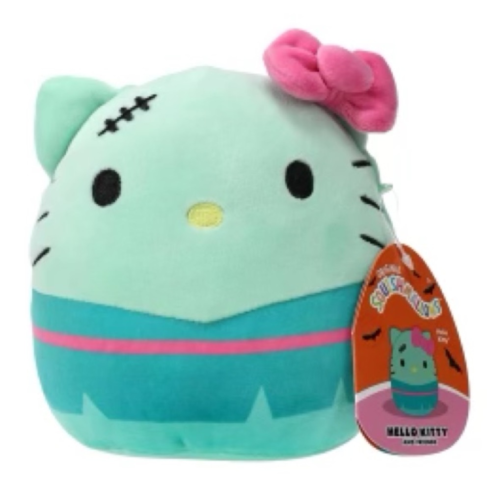 Squishmallows Sanrio 2023 Halloween  6.5”Hello Kitty Frankenstein Plush Doll
